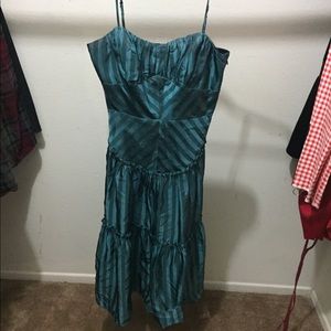 Betsey Johnson size 4 stripe blue dress